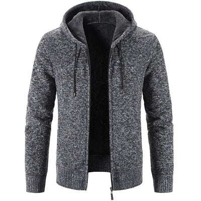 Gents' Chic Fleece Sweater Cardigan